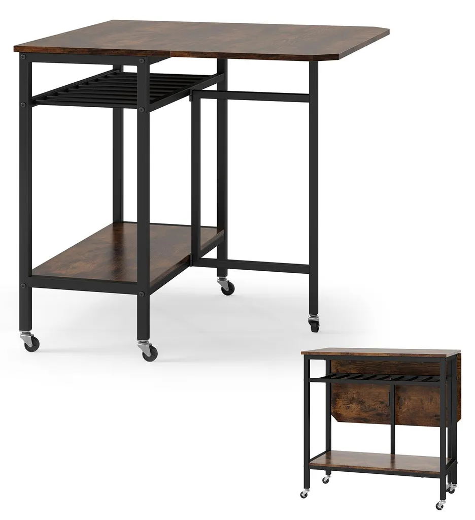 Table de salle à manger amovible pour petit espace et repas en duo