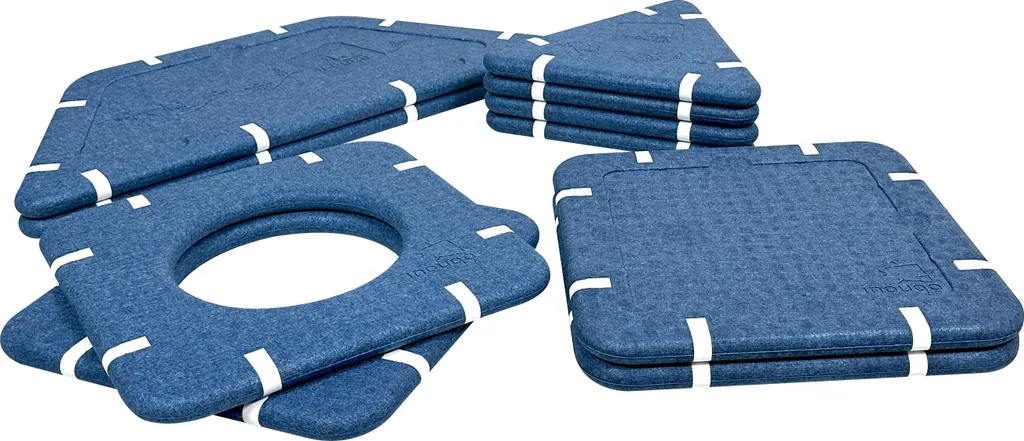 Lot de 10 Recharges Inouqa Bleu - Kit d'Accessoires de Rechange Haute Qualité