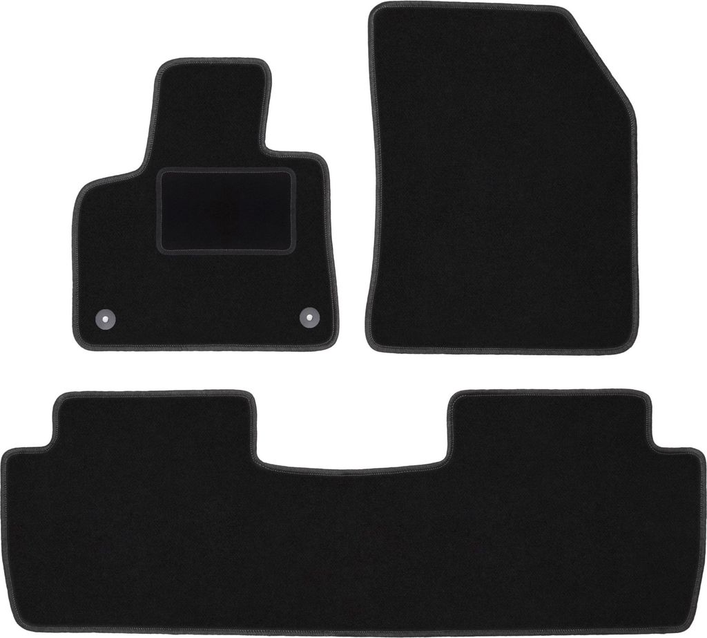 Schwarze Veloursmatten für: Citroen C5 Aircross Crossover (2019-)
