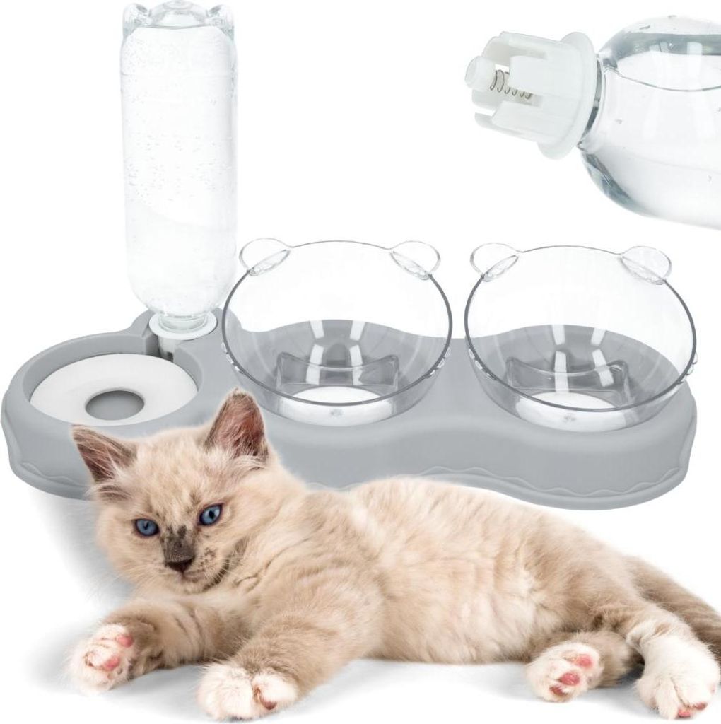 Katzennäpfe mit automatischem Wasserspender