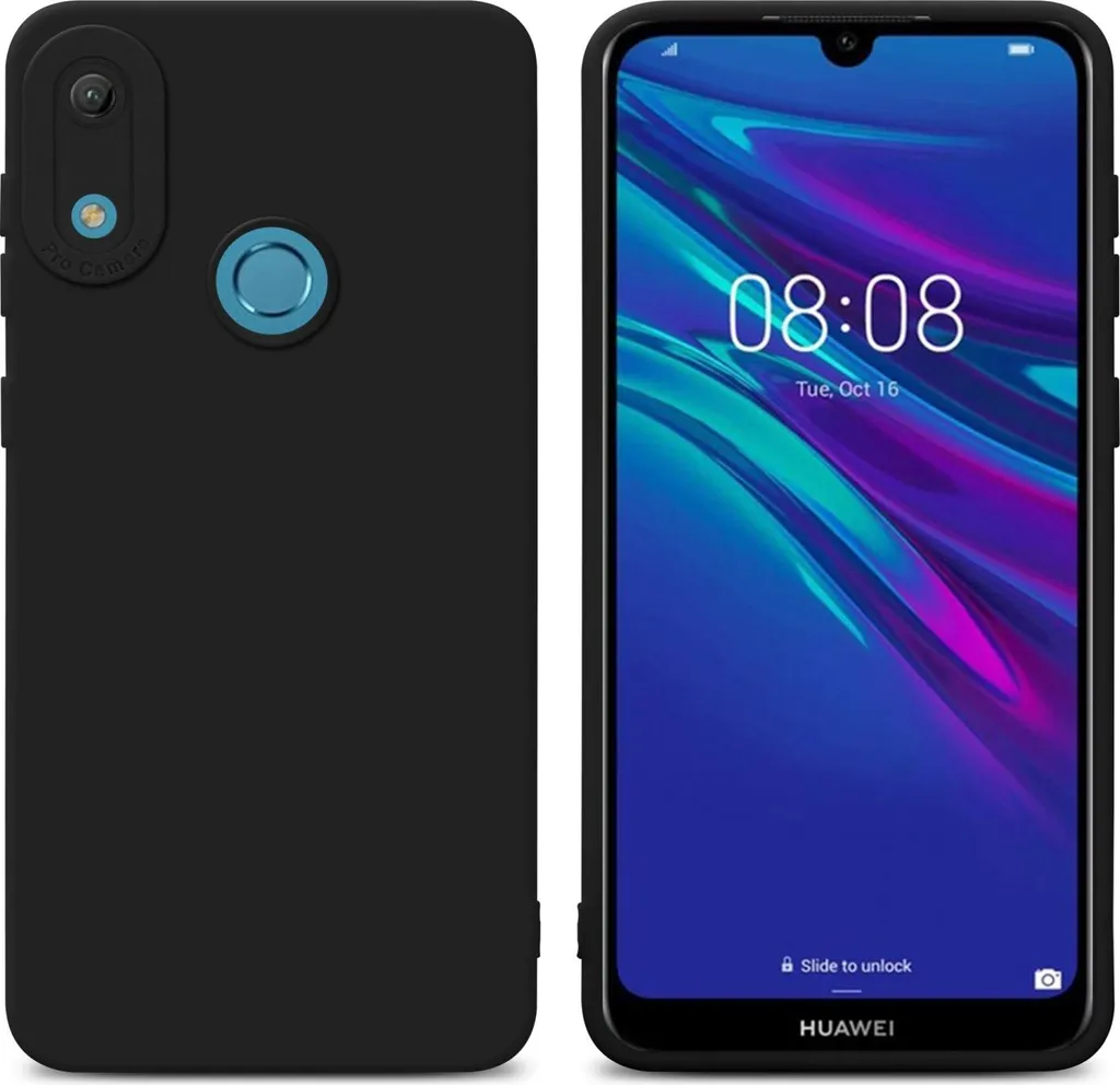 Cover Huawei Y6 2019 Cadorabo TPU Nero - Protezione Soft Touch