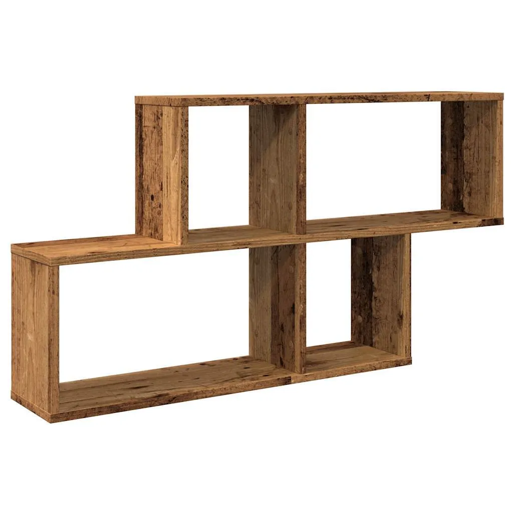 Scaffale Parete 100x18x53 cm Legno Recupero | Mobile Sospeso Design