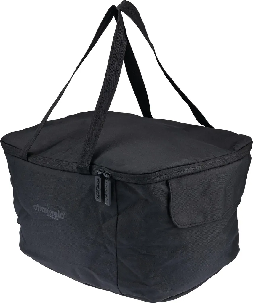 Sacoche panier vélo AtranVelo Add 27 Noir 27L pour panier DUO