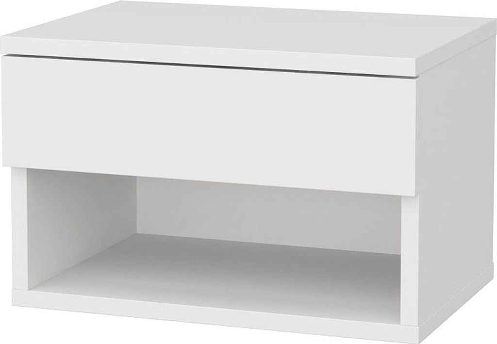 Skye Decor, Jamot - White, Nachttische & -schränke, Weiß, Produktbild 