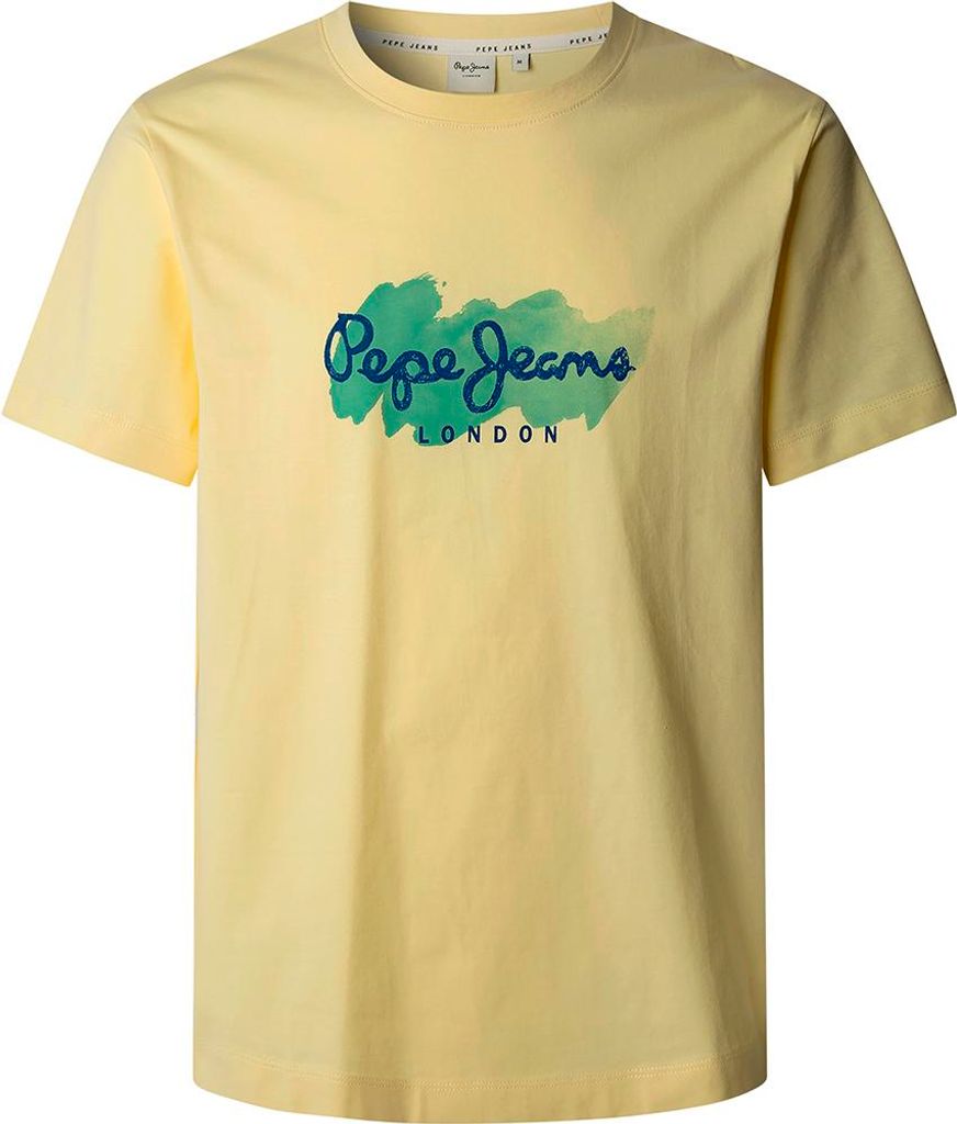 Pepe Jeans Milton Kurzarm-t-shirt Gelb S Mann Gelb S