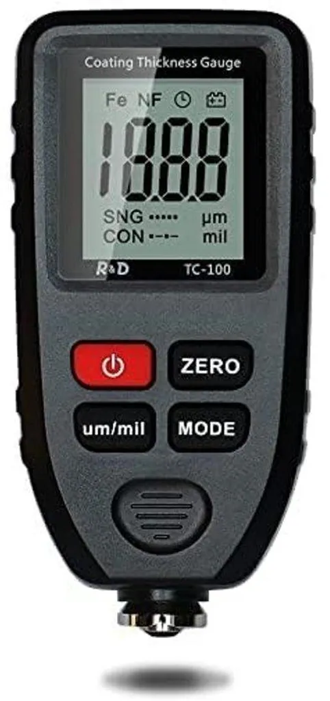 Jauge d'épaisseur de peinture auto 0-1300 μm avec écran LCD rétroéclairé