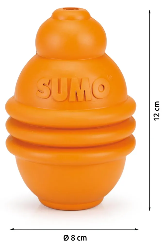 Beeztees Sumo Play Orange Jouet de Dentition Robuste pour Petit Chien - 3