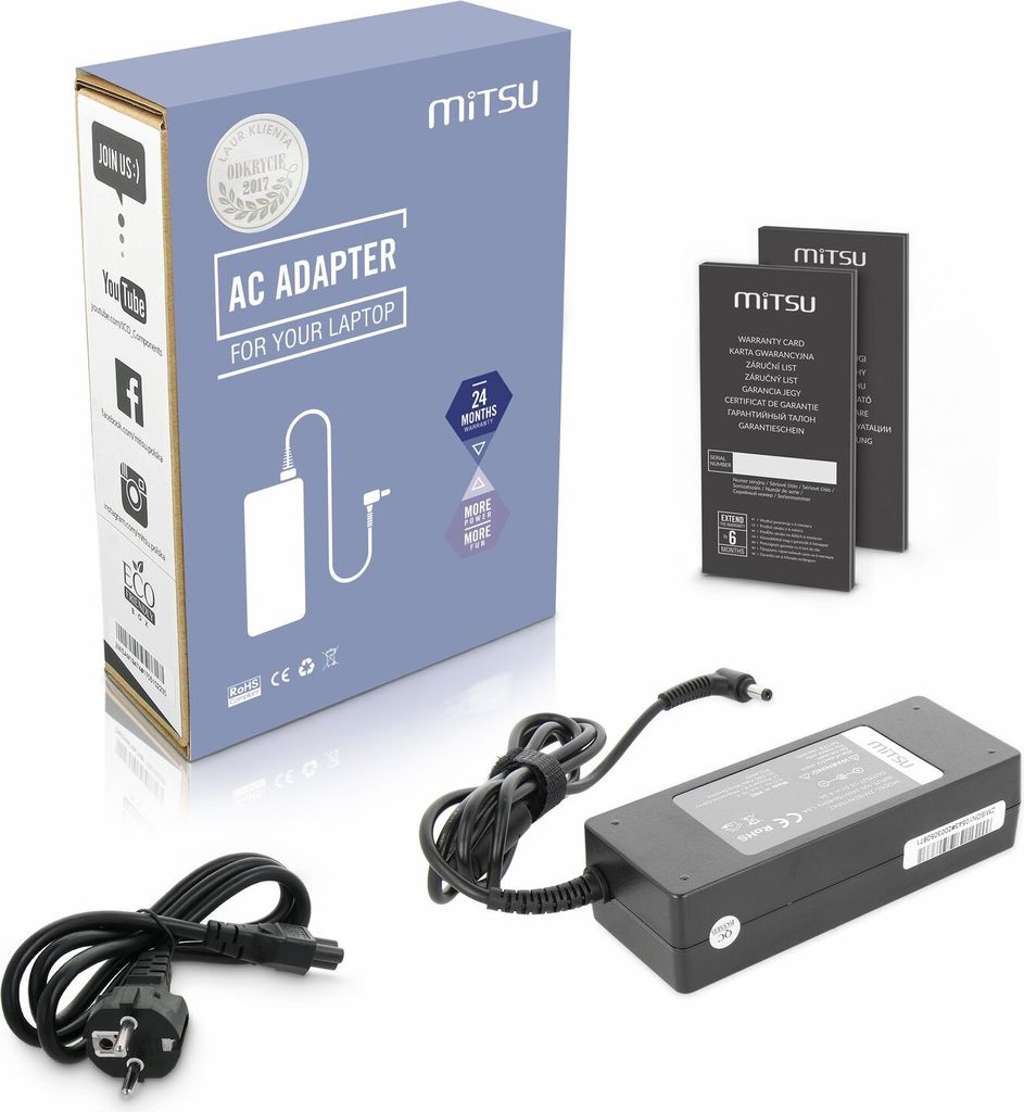 Caricabatterie per Sony 10,5 V 4,3 A 45 W 4,8 x 1,7 mm Immagine del prodotto 