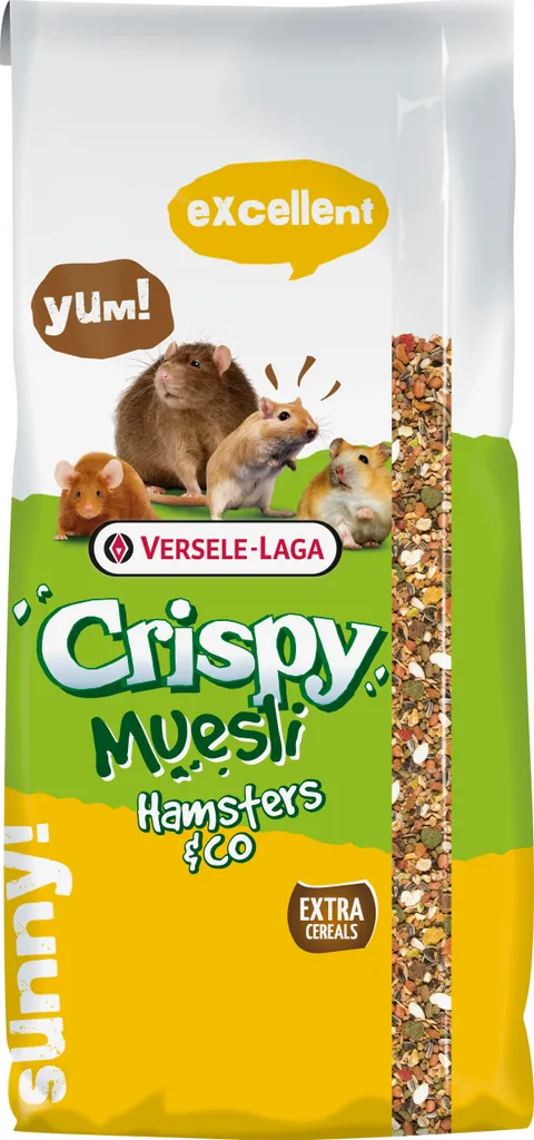 Muesli croustillant Hamsters & Co 20 kg - Riche en légumes et céréales