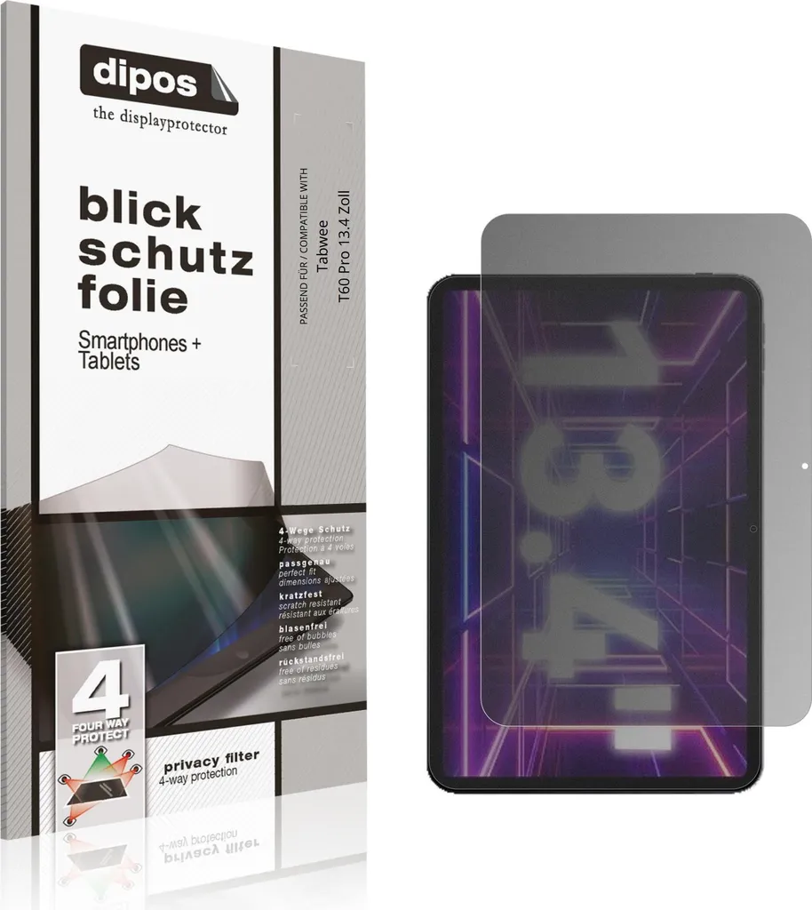 Pellicola Prottetiva per Tabwee T60 Pro 13.4 Zoll Protezione Vista 4 modi dipos