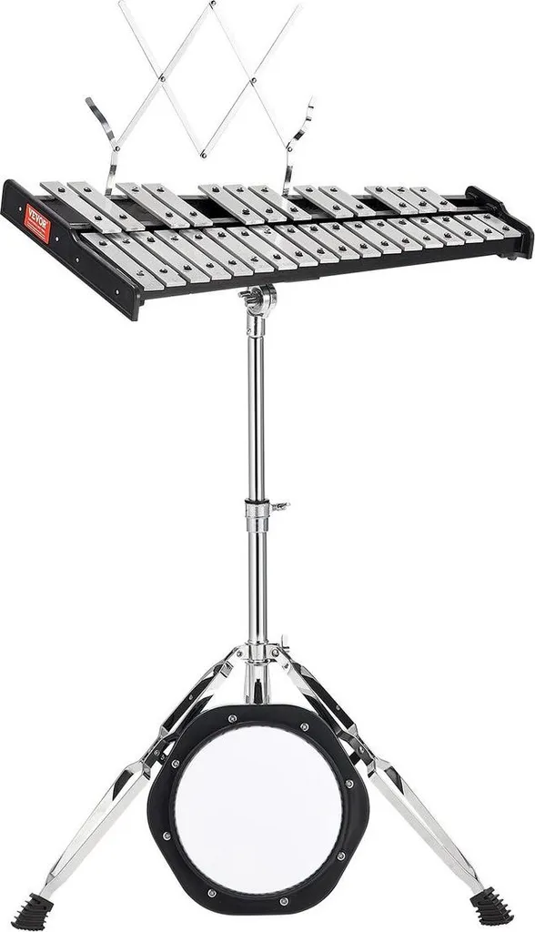 Glockenspiel Professionnel 30 Notes avec Pad de Pratique et Maillets Inclus