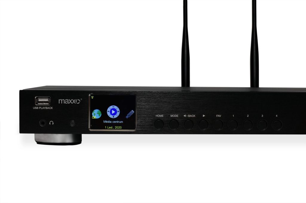 Tuner Hi-Fi Maxxo TR05 - Radio Internet DAB+/FM, Bluetooth, Wi-Fi, Spotify, écran Couleur 3,2 Pouces