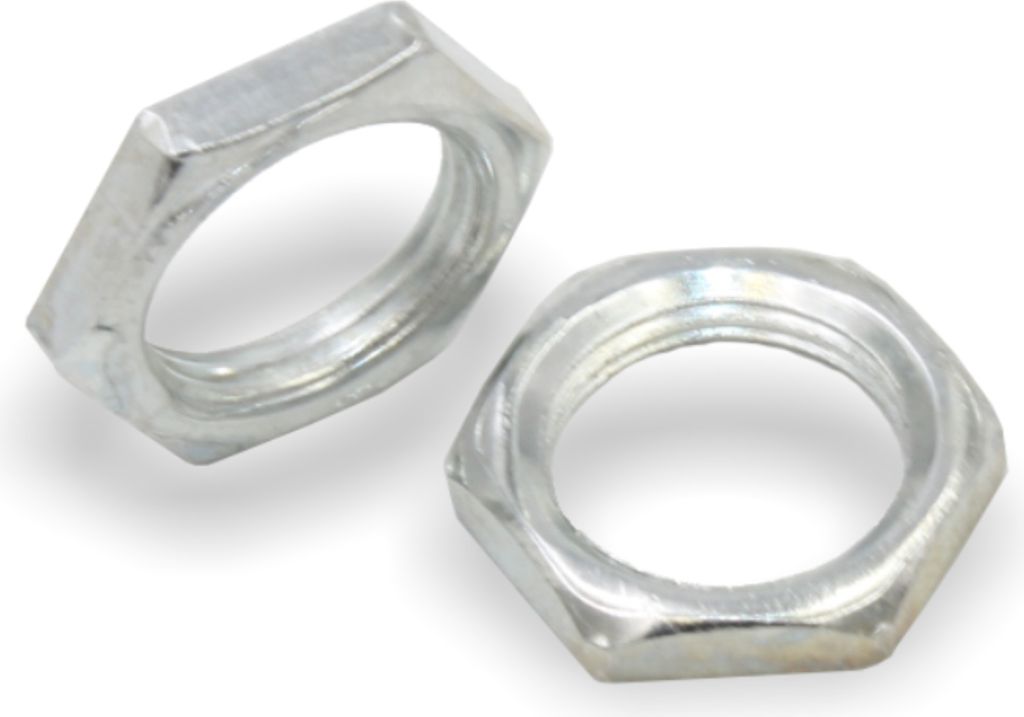 Sechskantmutter M13x1 (Feingewinde) - niedrige Form, galv. verzinkt | Höhe 3mm | Schlüsselweite 17mm