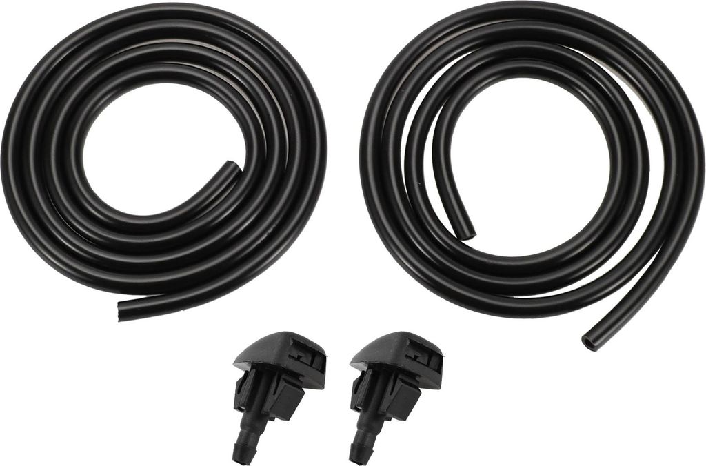 Windschutzscheibenwaschdüse für DAIHATSU Nr. 85381B1100 Frontscheiben-Spritzdüsen Wischer-Sprühwaschdüse Schwarz mit 2 Stück 1 Meter Flüssig...