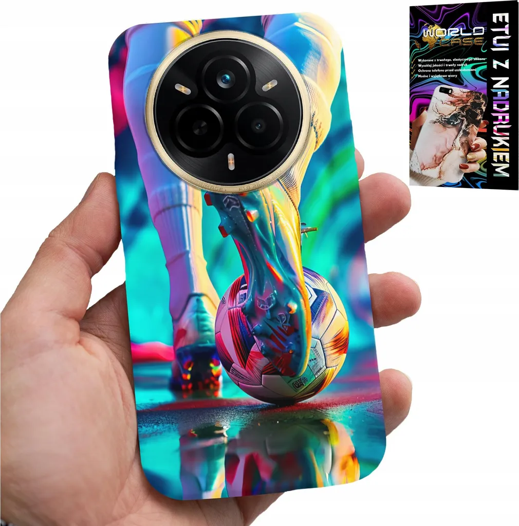 Cover Realme 14 Pro 5G Tema Calcio + Vetro Temperato Protettivo