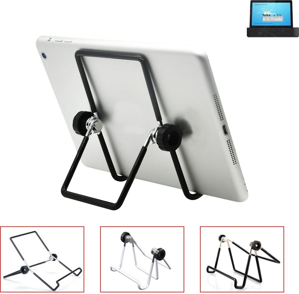 K-S-Trade Tablet-Ständer Tablet-Halterung Tablet-Aufsteller kompatibel mit Lenovo Smart Tab M10 LTE faltbarer Tischständer Tablet Halterung