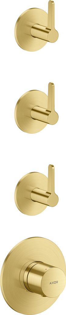 hansgrohe AXOR One Thermostatmodul Unterputzmodell für 3 Verbraucher, mit Hebelgriff, 48723950