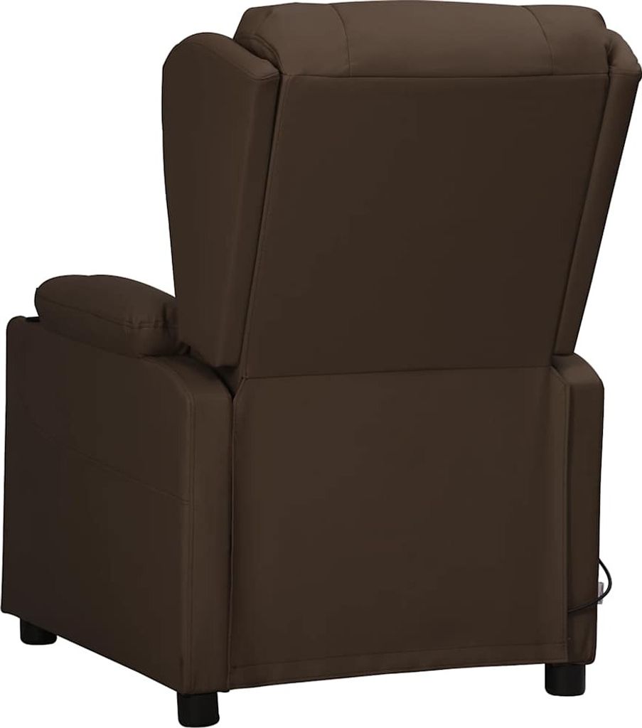 Langlebige Massagesessel Braun Kunstleder - Massagesessel Möbel487697