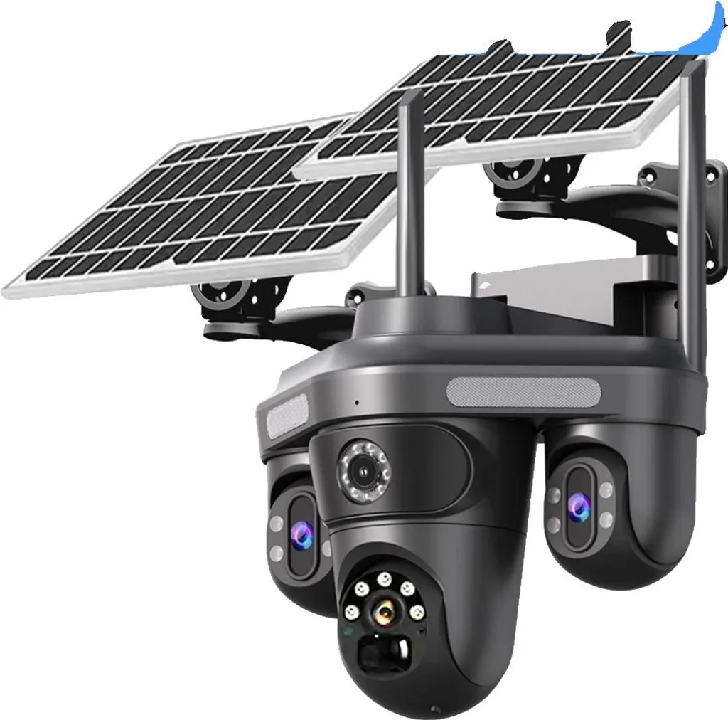 Système de vidéosurveillance 4G solaire 15MP avec audio bidirectionnel