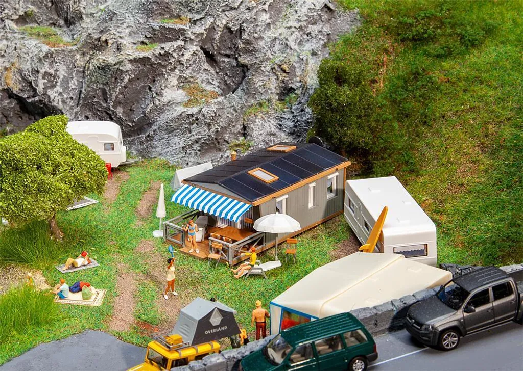 Faller 130657 Mobil-home époque V - Maquette de caravane résidentielle
