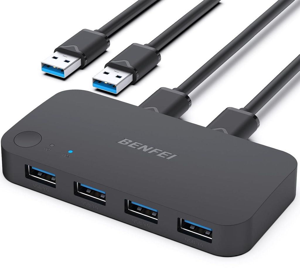 Benfei Switch Przełącznik Usb 3.0 4W1 Na Cztery Urządzenia Zdjęcie produktu 