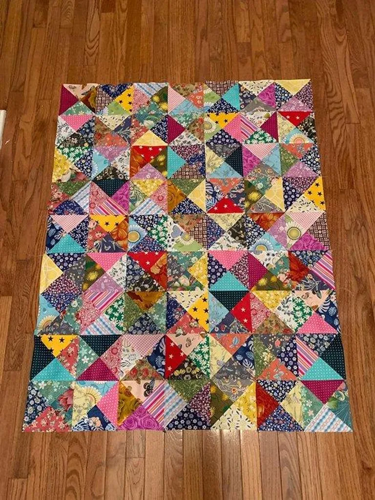 Tissu patchwork coton pour éviter le gaspillage - 200 coupons 10x10cm