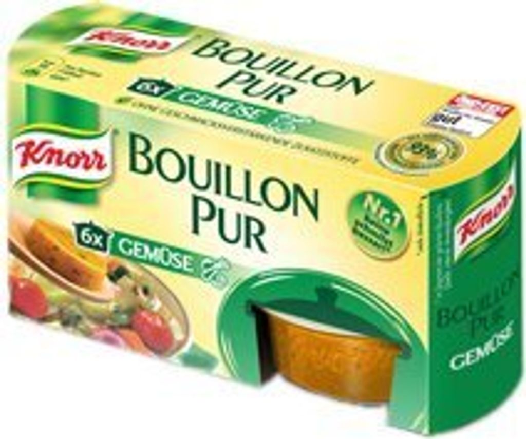 Knorr Bouillon pur Gemüse 6x28g Produktbild 