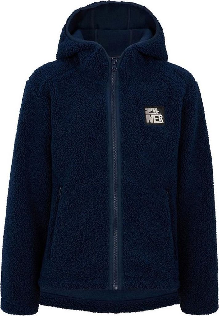 Ziener Kinder Fleecejacke JUHA dark navy 2025 : 140 Größe: 140
