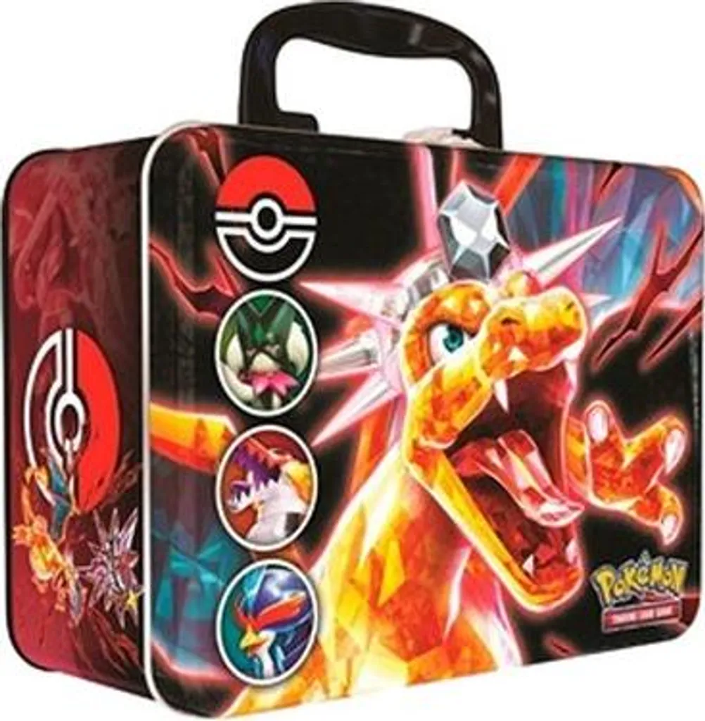Valisette Métallique Pokémon 2023 - Coffret de Rangement et Cartes