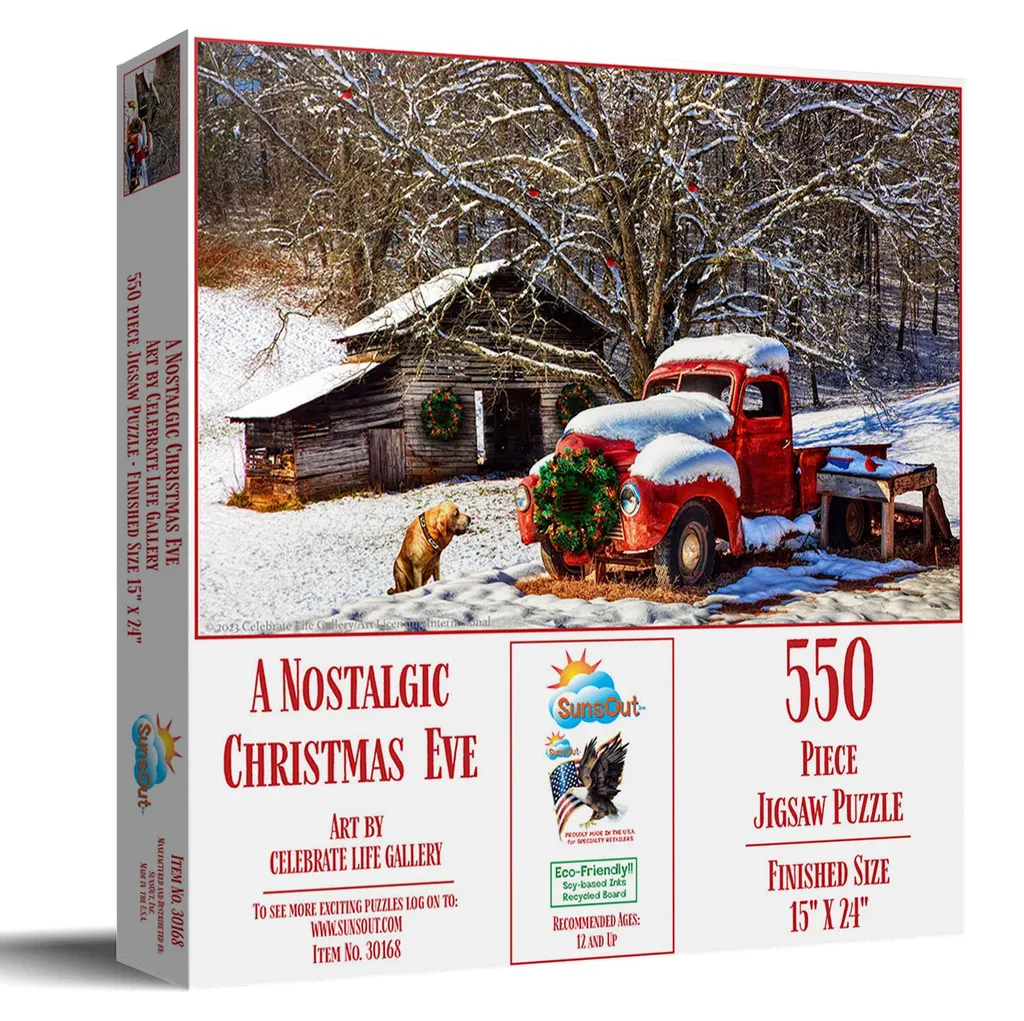 Puzzle 550 pièces Veille de Noël Nostalgique avec carton haute qualité