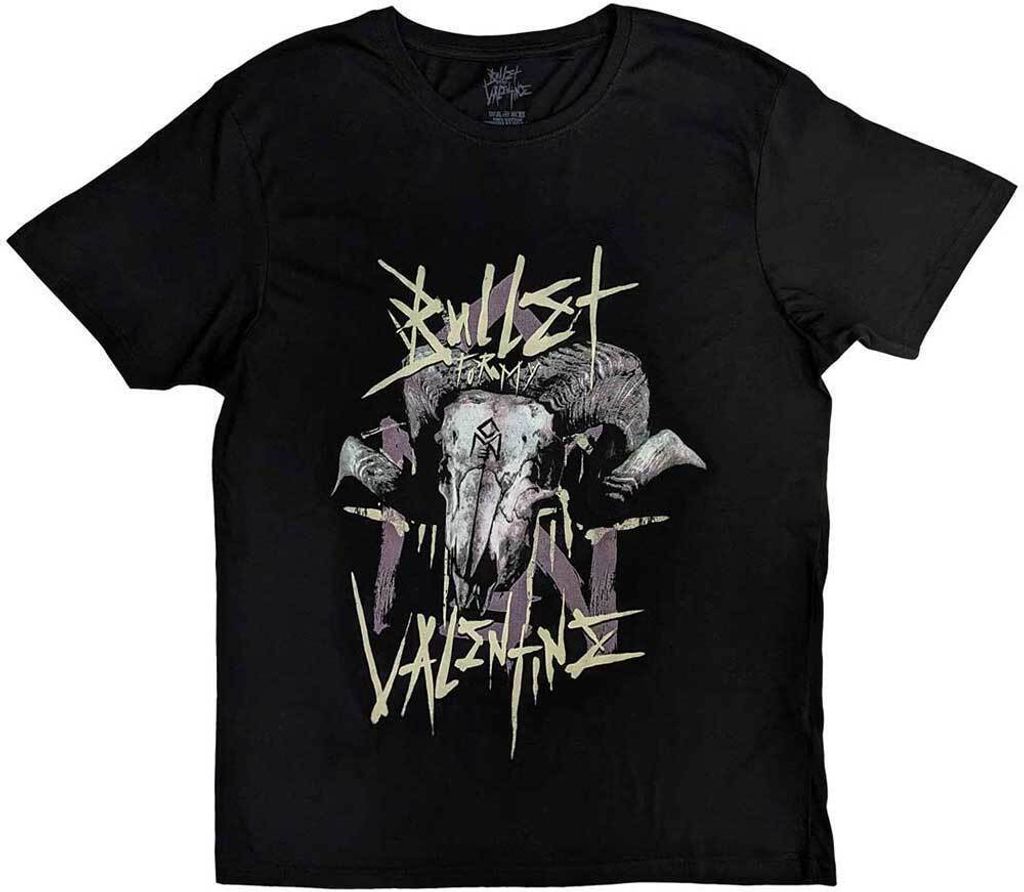 Bullet For My Valentine - T-Shirt Rückseitiger Aufdruck für Herren/Damen Uni RO9203 (L) (Schwarz)