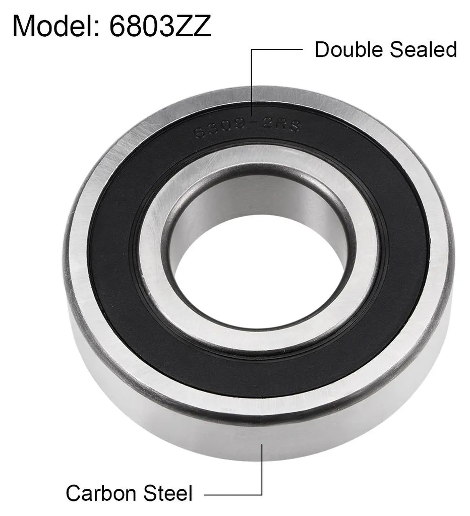 Roulement 6309-2RS étanche Z2 en acier carbone 45x100x25mm durable
