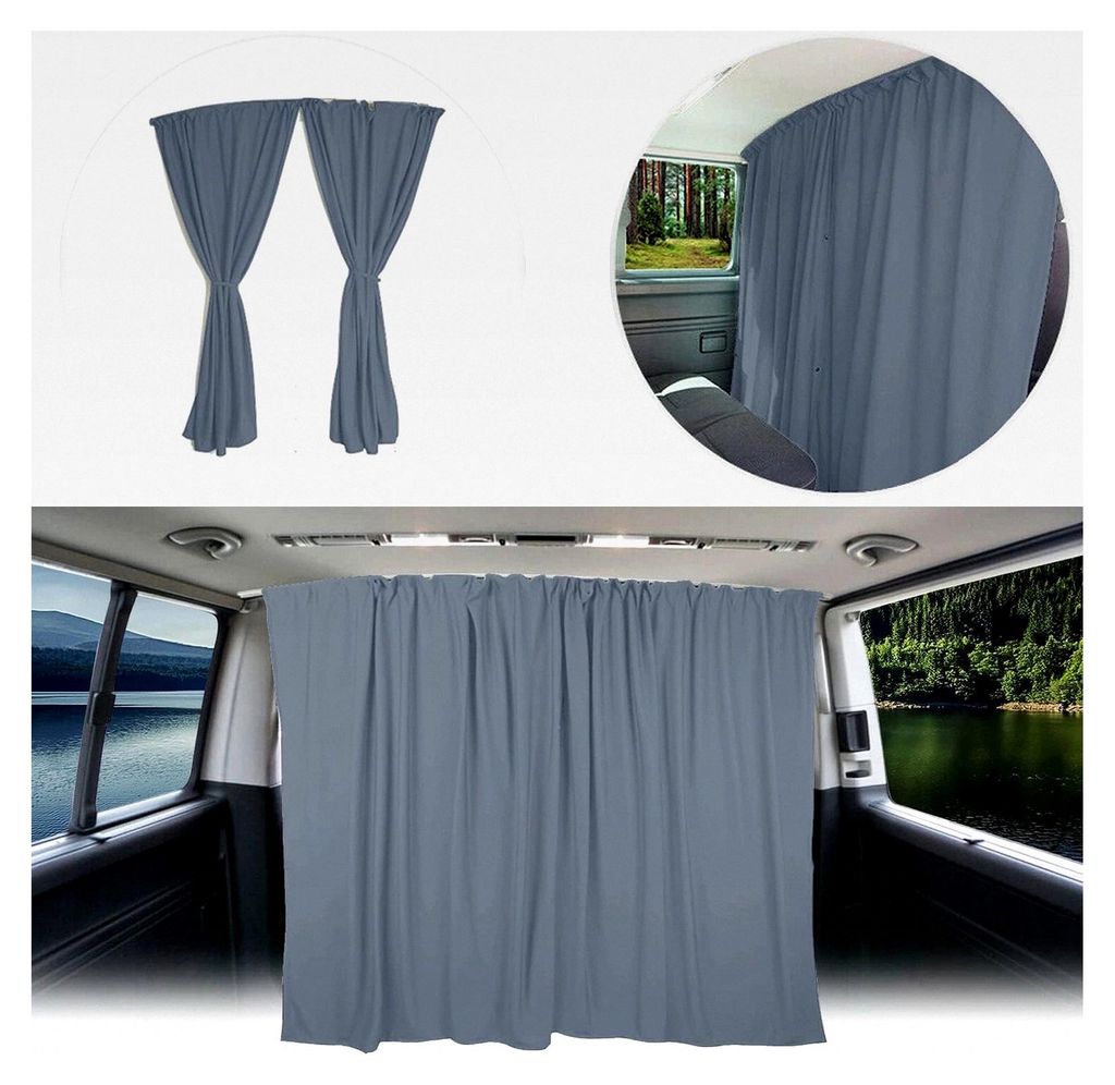 Sonnenschutz für Fahrerhaus Gardinen Vorhang passend für Mercedes Vito Viano W639 Grau Camping Wohnmobil Zubehör
