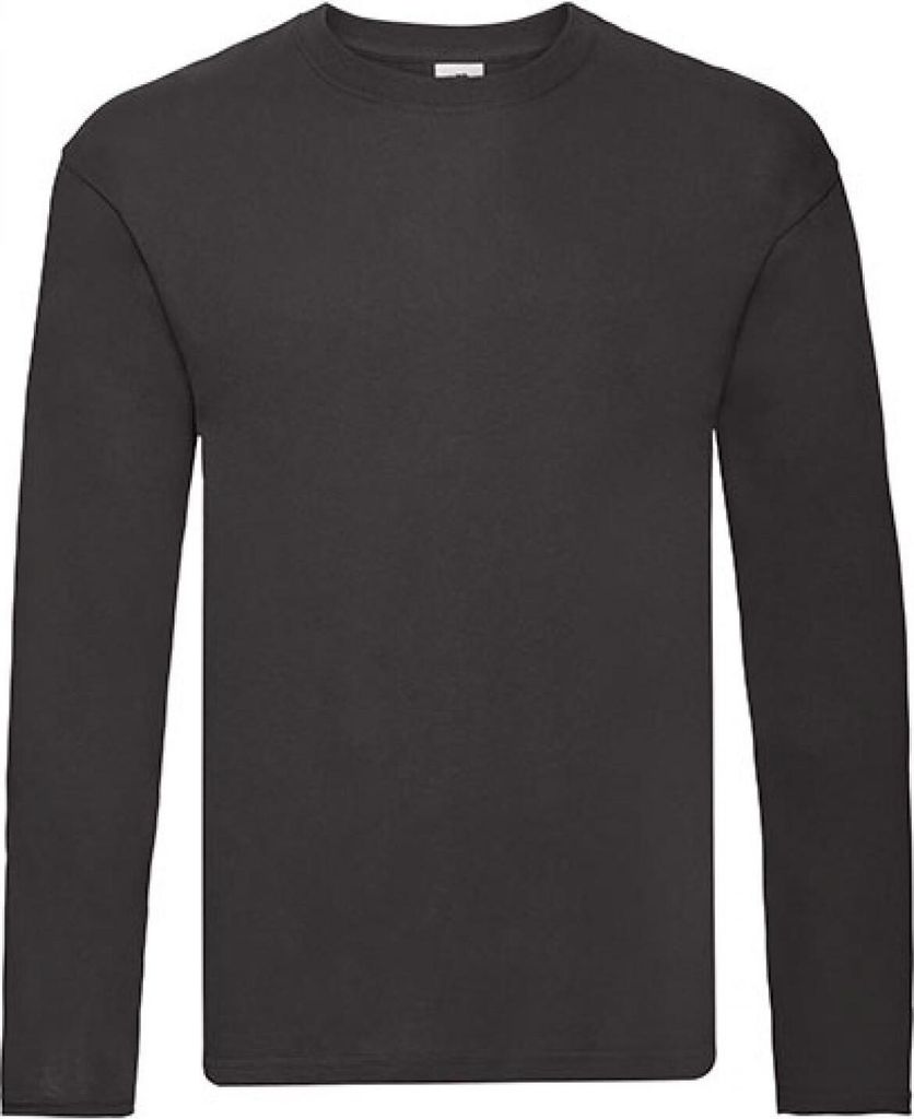 Fruit of the Loom 61-428-0 | Herren Original Long Sleeve T - Farbe: Black - Größe: 5XL