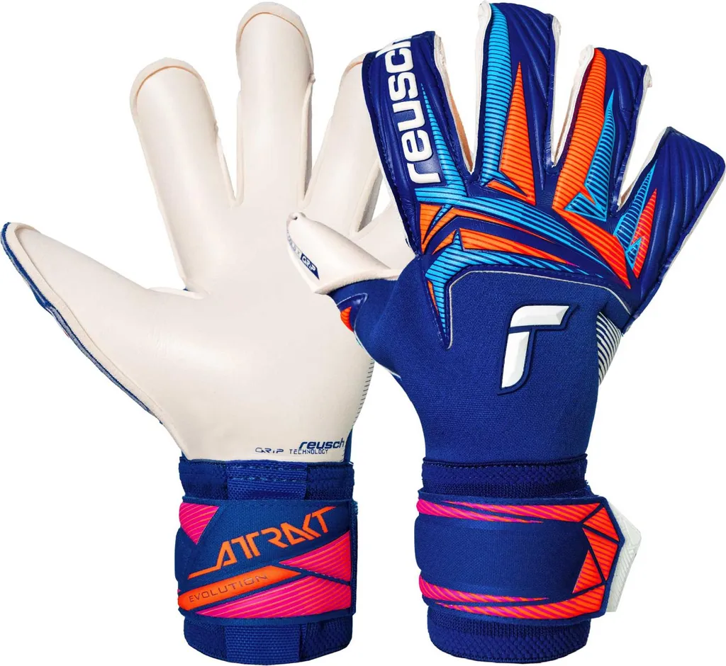 Gants de gardien Reusch Attrakt Gold X Evolution 4126 sharp bleu taille 8.5
