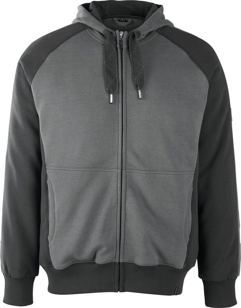 MASCOT Wiesbaden Kapuzensweatshirt Größe M, dunkelanthrazit/schwarz | Packung (1 Stück)