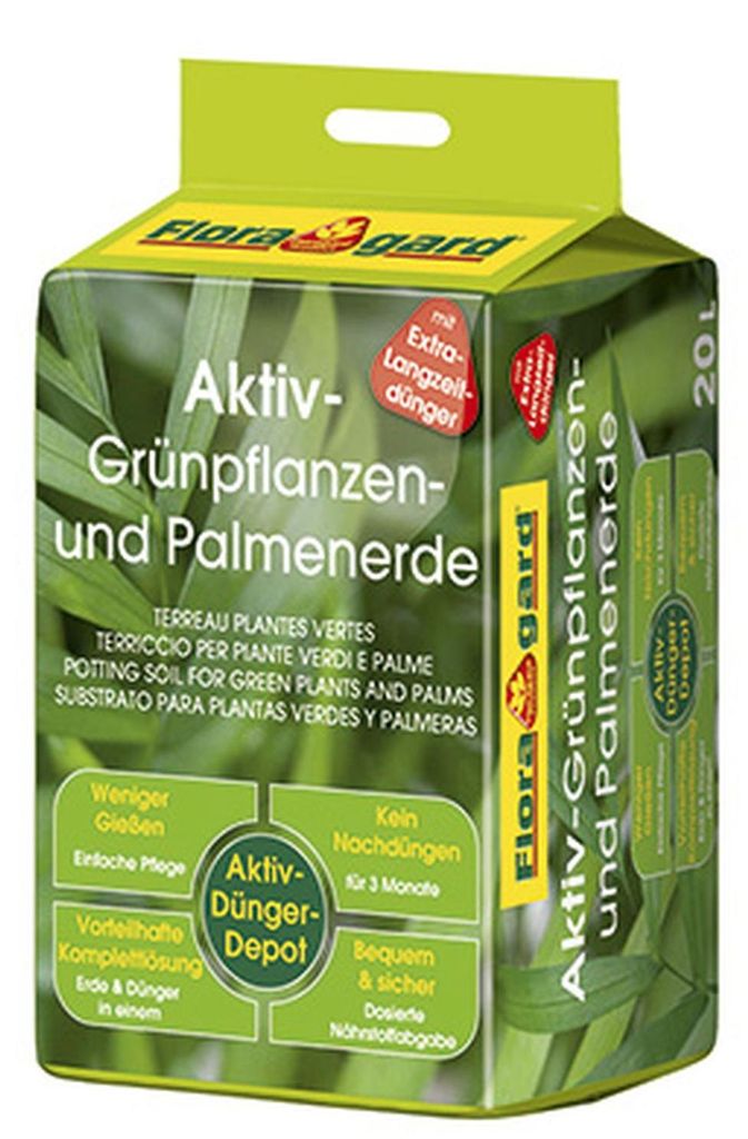 Floragard® Aktiv - Grünpflanzen- und Palmenerde 20 Liter Produktbild 