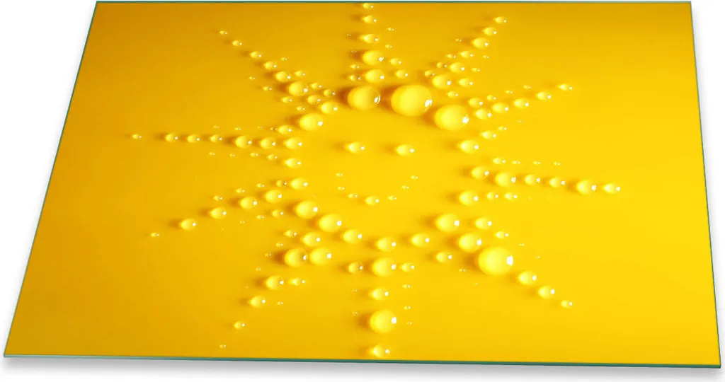 Copripiano in Vetro 80x52 Giallo Naturale - Rinnova la tua Cucina