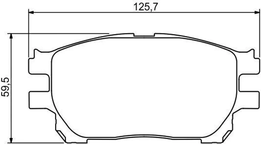 Jeu de plaquettes de frein Bosch 0 986 494 212 compatible Toyota Previa R3