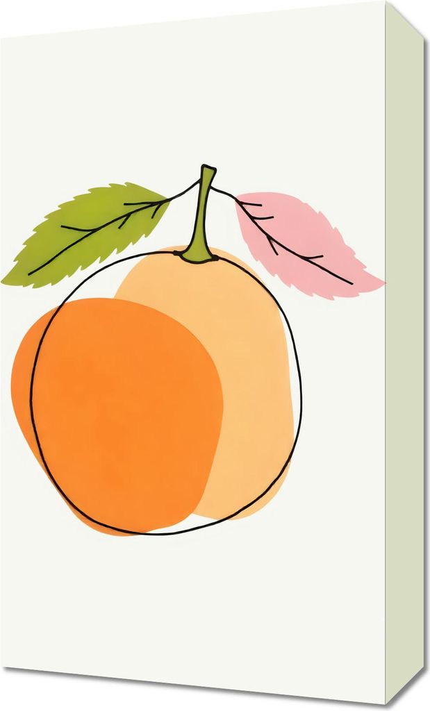 Bild 30x50cm Modern Obst und Orange Pop Art Vintage