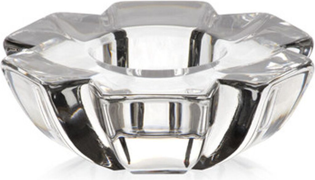 Teelichthalter Heaven Schneeflocke 10,5 cm flach, aus Bleikristall