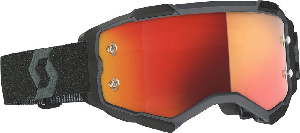 Scott Motocross Brille Fury , Dunkelgrün Weiß