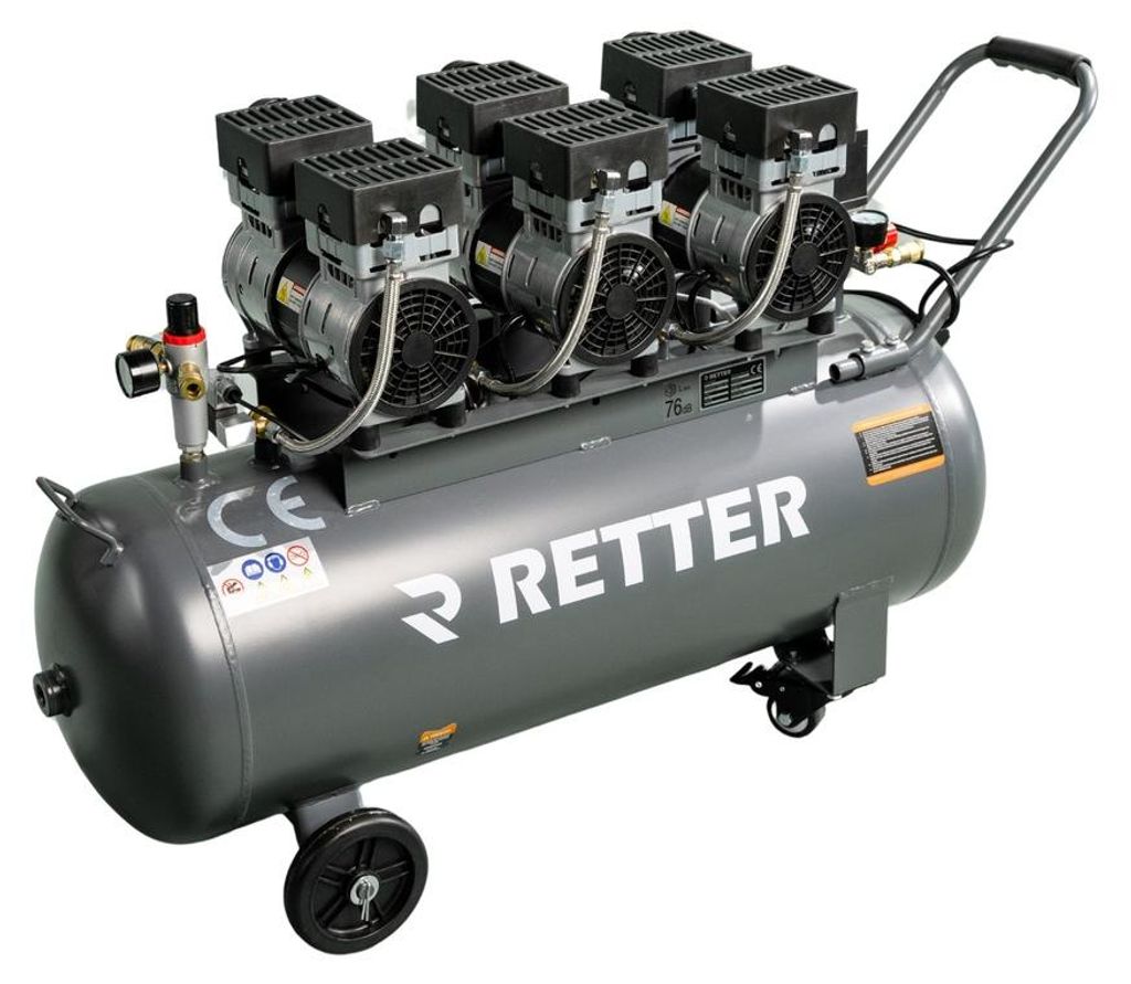RT1100 Flüster Kompressor 100 L / 8 Bar Produktbild 