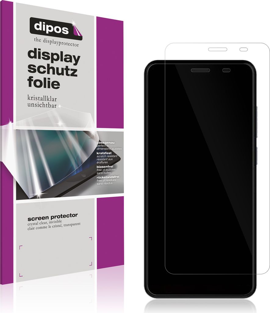 2x Schutzfolie für Lava Iris 88S klar Displayschutzfolie Folie Display Schutz dipos