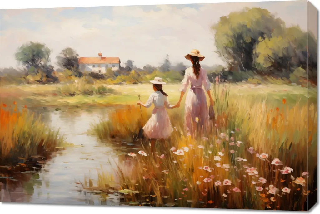 Quadro 90x60 cm Connessione rurale
