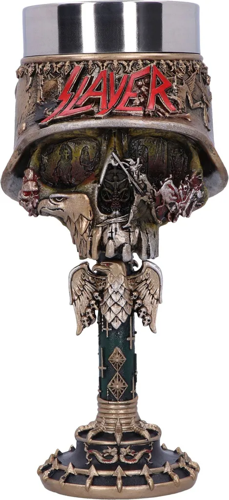 Calice Slayer Eagle Helmet en Résine et Inox - Verre de Collection 19,5cm