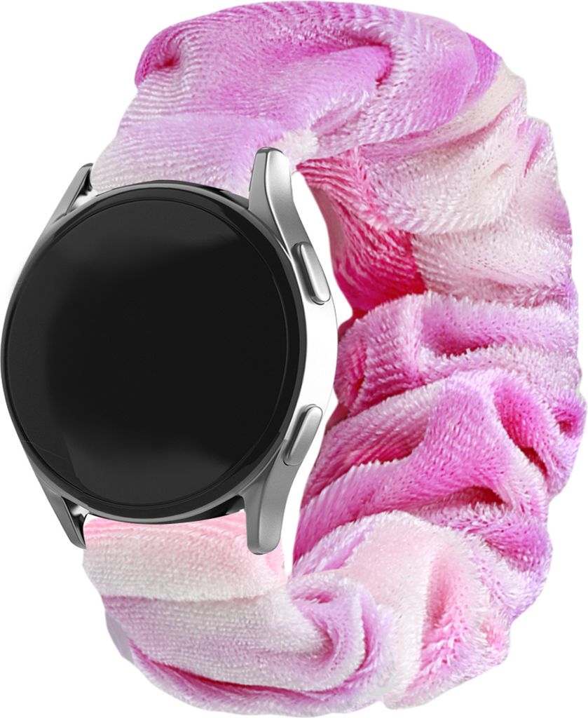 Strap-it Samsung Galaxy Watch 6 Classic 47mm Scrunchie Armband (Lila mix)