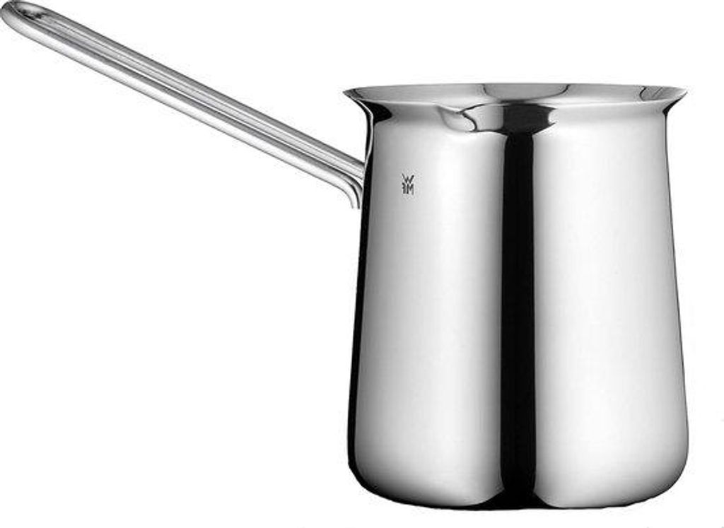 Kaffeevorrat für Feinschmecker 340 ml - für 6 Tassen geeignet - Cromargan-Espressokanne aus Edelstahl - Waschmaschinetauglich - grau Kaffeevorrat