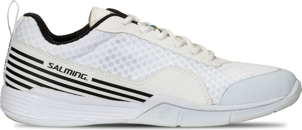 Salming Viper SL Indoor Handballschuhe Hallenschuhe Sportschuhe weiß/schwarz 1231075-0701, Schuhgröße:38 2/3 EU