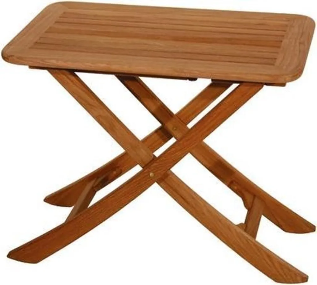 Table pliante en teck Soleil à double position pour le pont